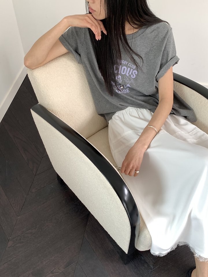 Cranae - Korean Women Fashion - #momslook - Vintage Graphic Loose-Fit Short-Sleeve Tee - 8