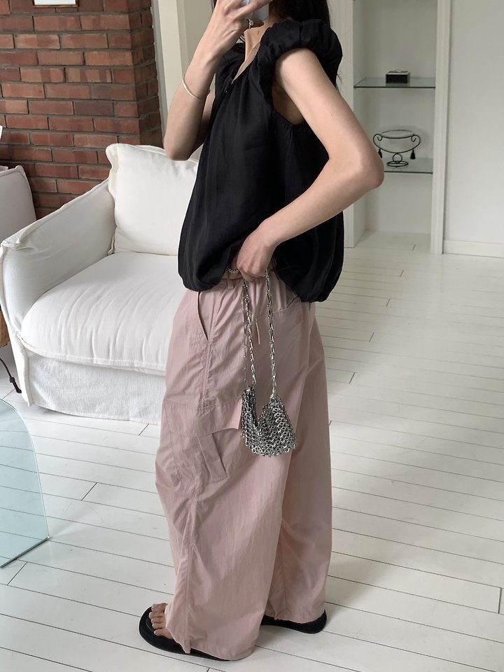 Cranae - Korean Women Fashion - #momslook - Crisp Cargo Pants - 10