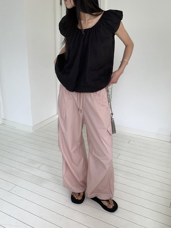 Cranae - Korean Women Fashion - #momslook - Crisp Cargo Pants - 6