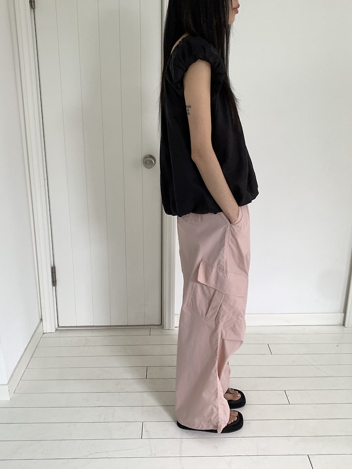 Cranae - Korean Women Fashion - #momslook - Crisp Cargo Pants - 8
