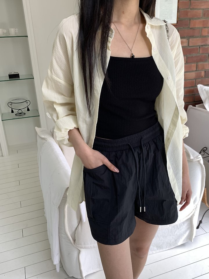 Cranae - Korean Women Fashion - #momslook - Nylon Banded Shorts - 11