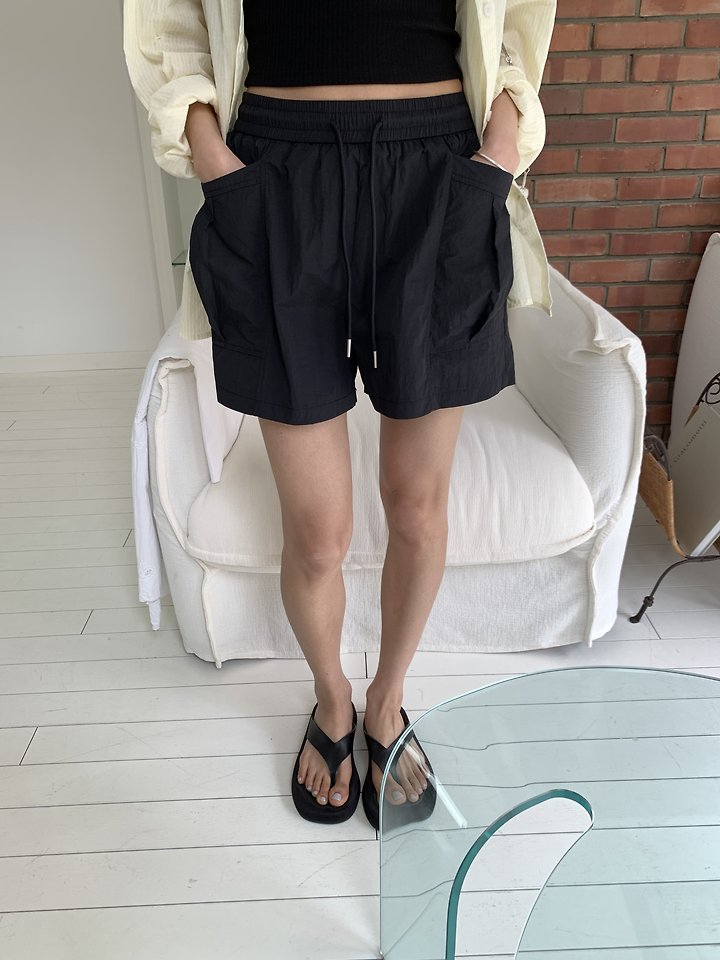Cranae - Korean Women Fashion - #womensfashion - Nylon Banded Shorts - 4