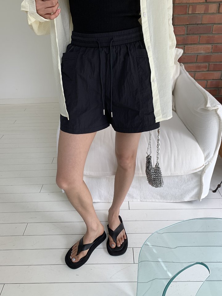 Cranae - Korean Women Fashion - #momslook - Nylon Banded Shorts - 6
