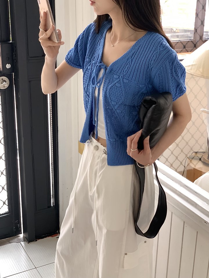 Cranae - Korean Women Fashion - #momslook - Hive Half Cardigan - 2