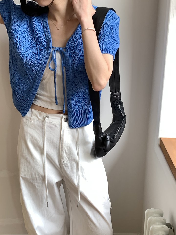 Cranae - Korean Women Fashion - #momslook - Hive Half Cardigan - 6