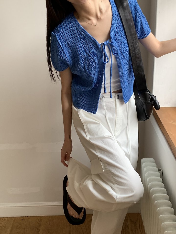 Cranae - Korean Women Fashion - #momslook - Hive Half Cardigan - 7