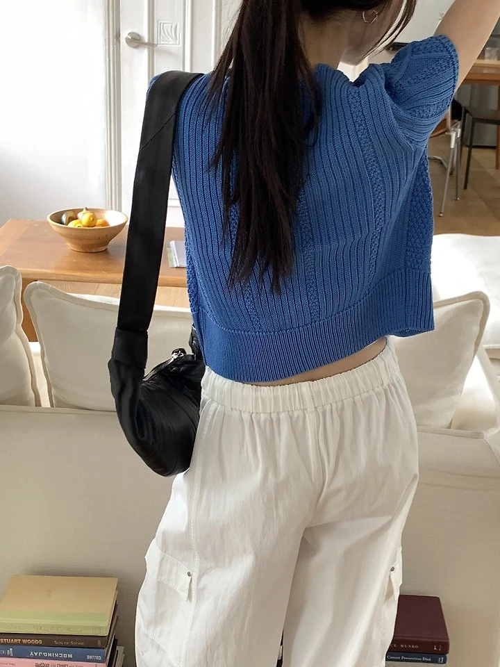 Cranae - Korean Women Fashion - #momslook - Hive Half Cardigan - 8
