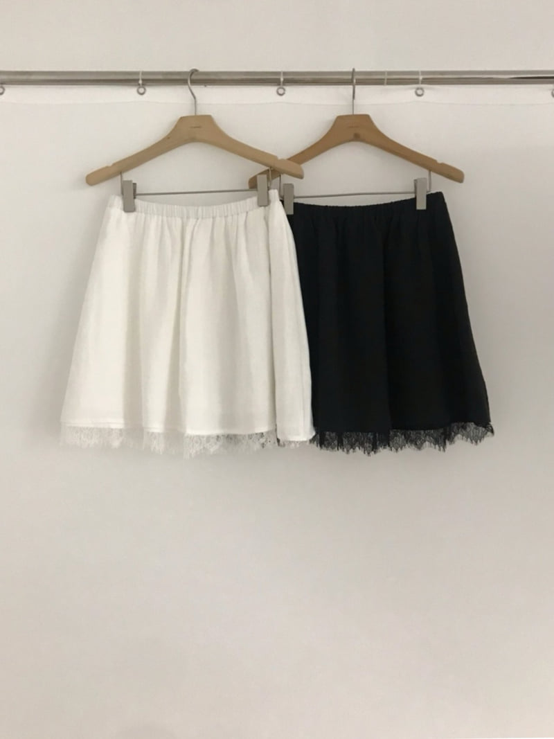 Cranae - Korean Women Fashion - #momslook - Pure Lace Skirt