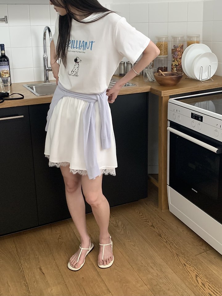 Cranae - Korean Women Fashion - #momslook - Pure Lace Skirt - 5