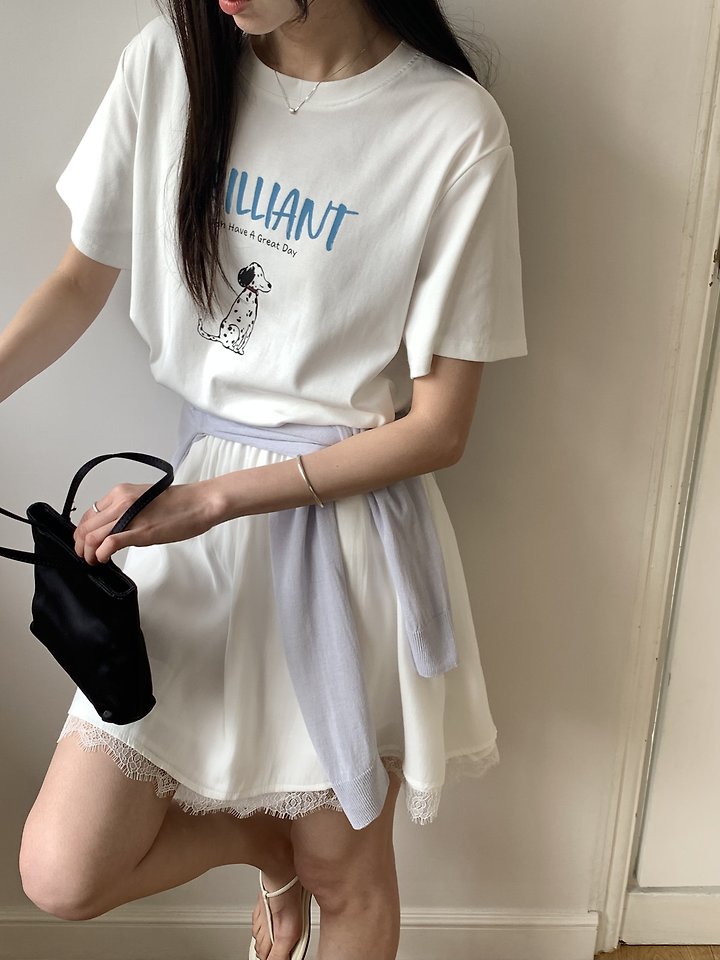Cranae - Korean Women Fashion - #momslook - Brilliant Tee - 4