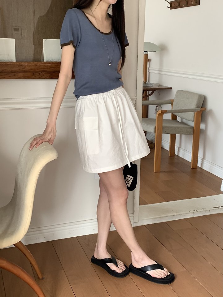 Cranae - Korean Women Fashion - #pursuepretty - Gram Cargo Skirt - 5