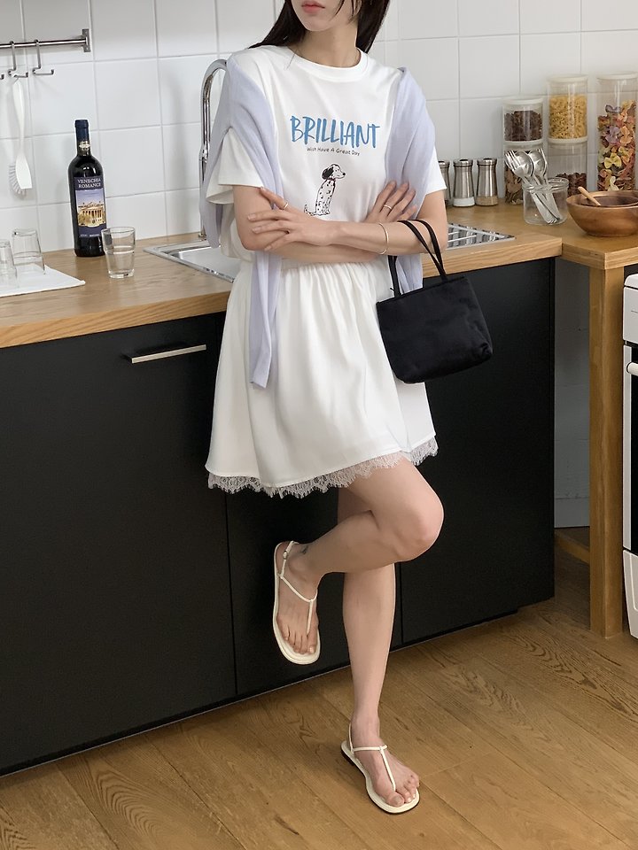 Cranae - Korean Women Fashion - #restrostyle - Pure Lace Skirt - 12