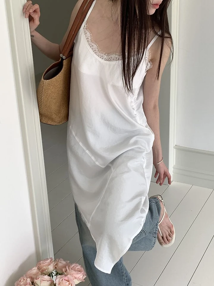 Cranae - Korean Women Fashion - #romanticstyle - Ray Asymmetric Strap One-piece - 5