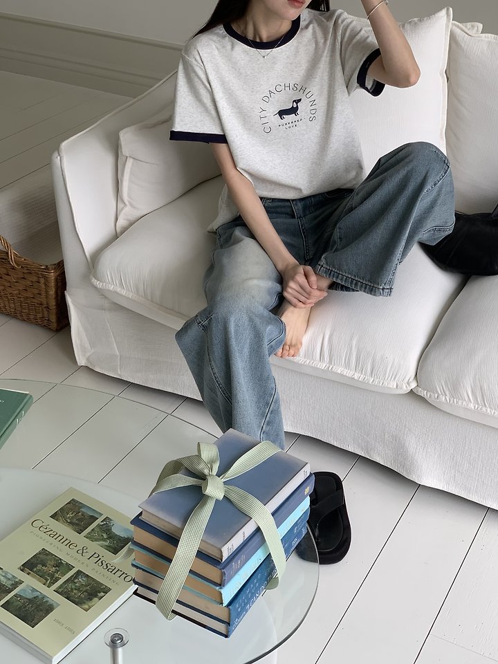 Cranae - Korean Women Fashion - #restrostyle - Dachs Tee - 4