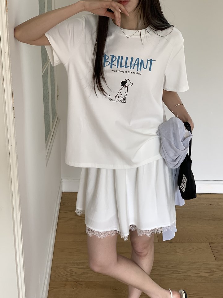 Cranae - Korean Women Fashion - #shopsmall - Brilliant Tee - 11