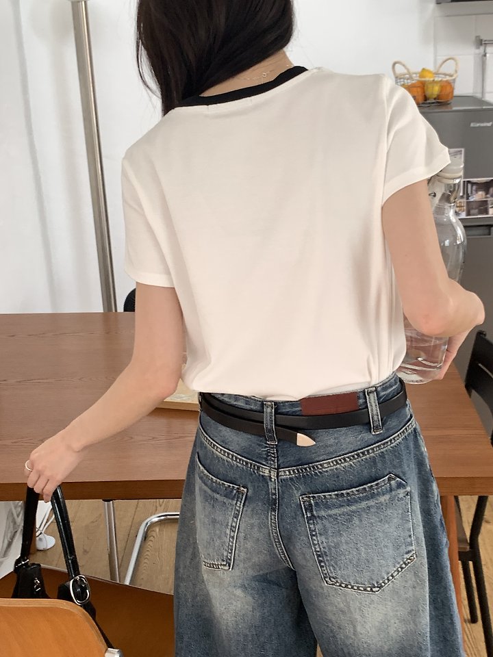 Cranae - Korean Women Fashion - #thatsdarling - Boston Crop Tee - 11