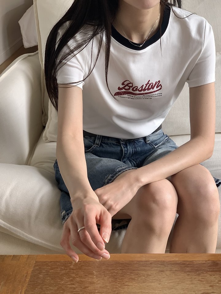 Cranae - Korean Women Fashion - #thelittlethings - Boston Crop Tee - 12