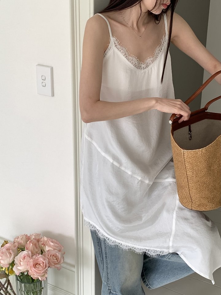 Cranae - Korean Women Fashion - #thelittlethings - Ray Asymmetric Strap One-piece - 8