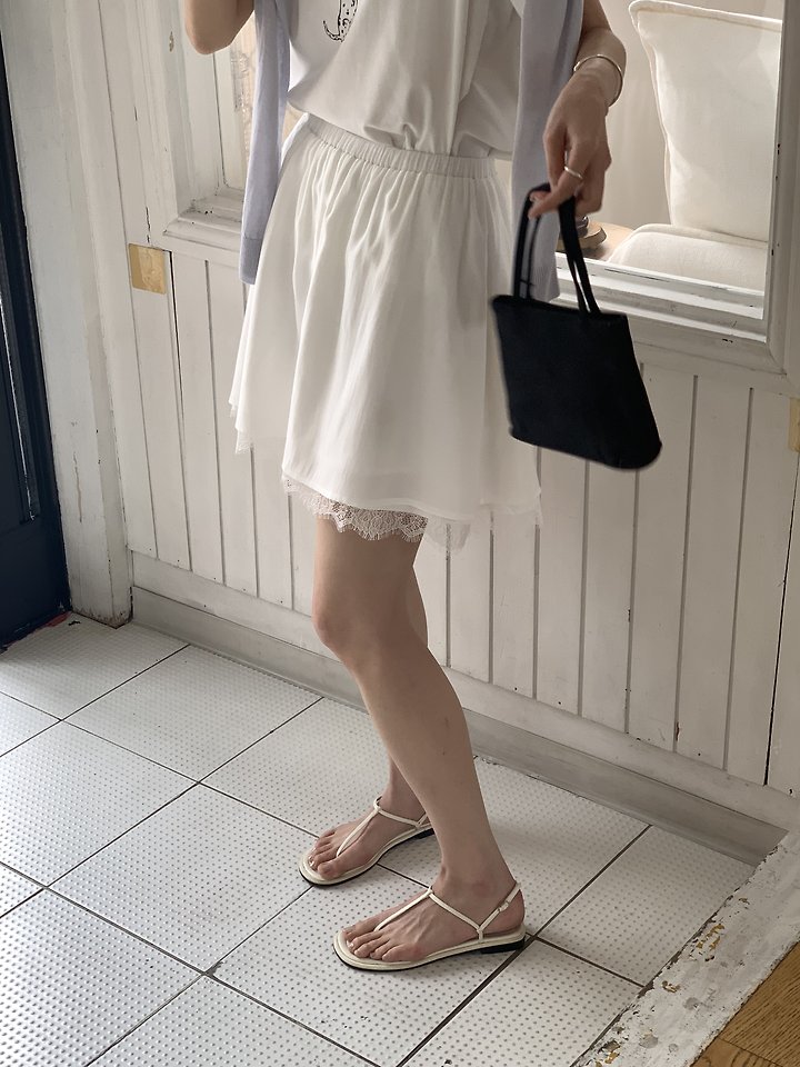 Cranae - Korean Women Fashion - #vintageinspired - Pure Lace Skirt - 9