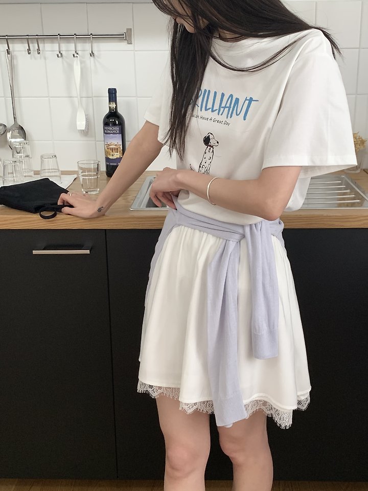 Cranae - Korean Women Fashion - #vintageinspired - Brilliant Tee - 6