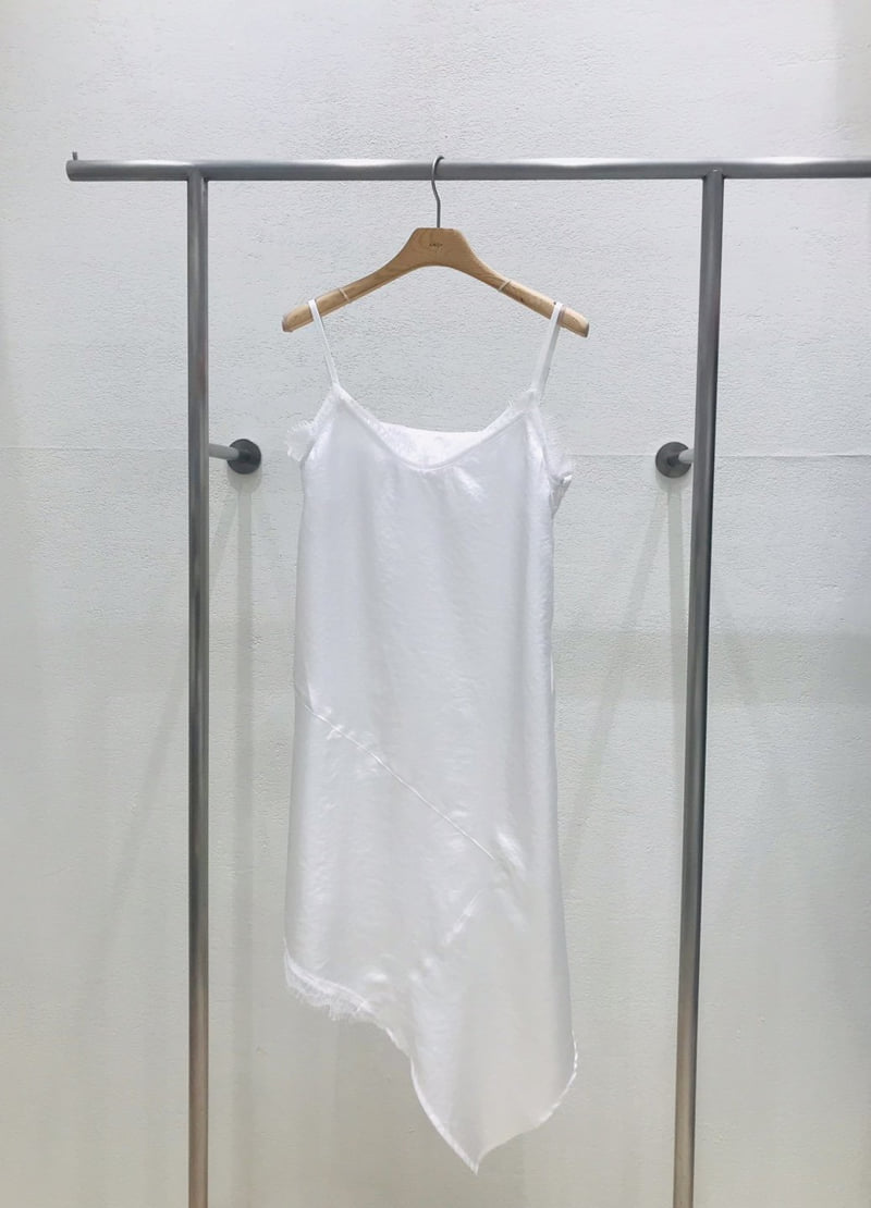 Cranae - Korean Women Fashion - #vintageinspired - Ray Asymmetric Strap One-piece