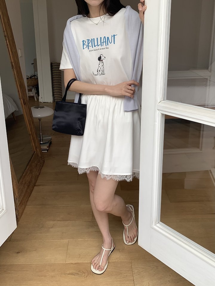 Cranae - Korean Women Fashion - #vintagekidsstyle - Brilliant Tee - 7