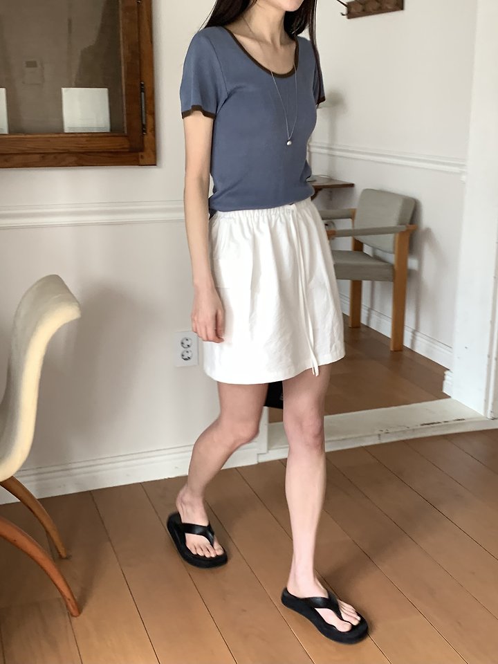 Cranae - Korean Women Fashion - #vintageinspired - Gram Cargo Skirt - 4