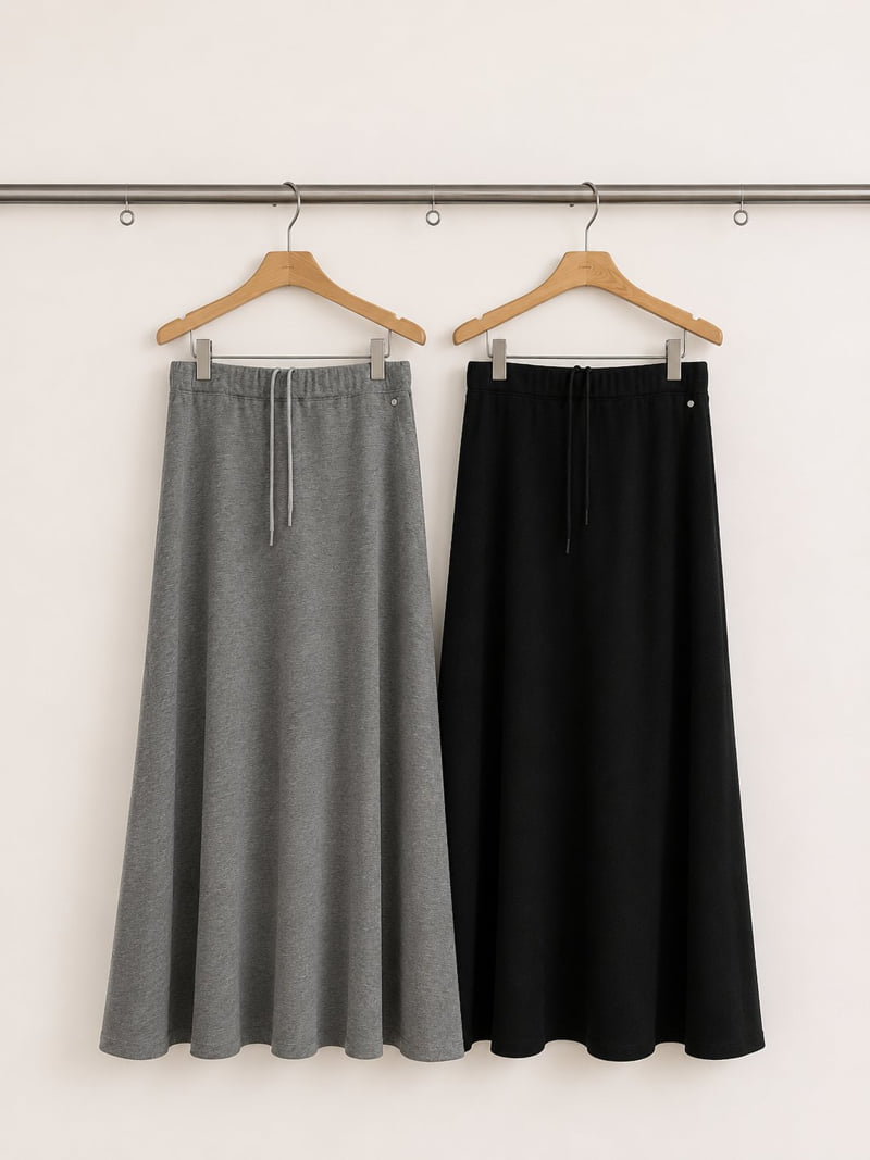 Cranae - Korean Women Fashion - #womensfashion - Slim A-Line Skirt
