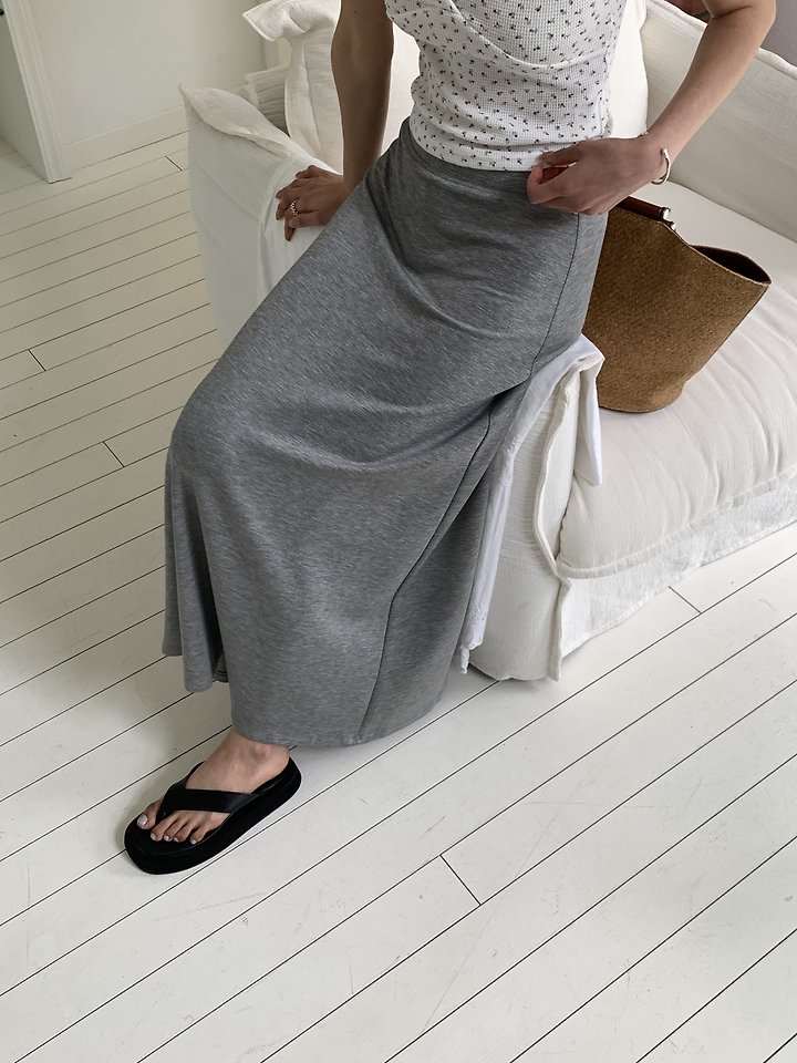 Cranae - Korean Women Fashion - #womensfashion - Slim A-Line Skirt - 5