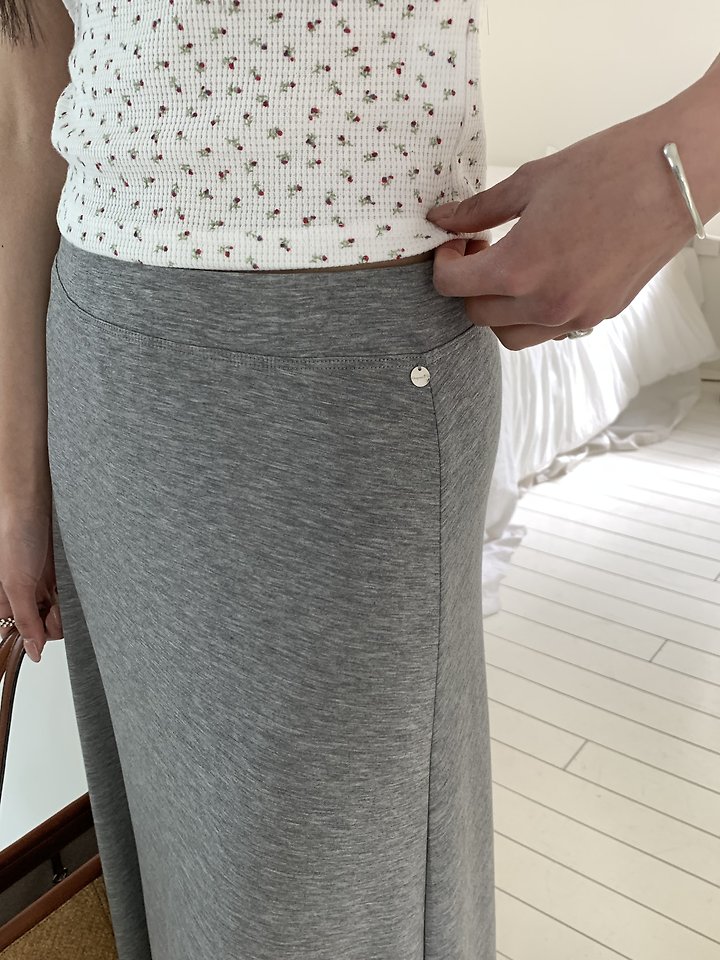 Cranae - Korean Women Fashion - #womensfashion - Slim A-Line Skirt - 7