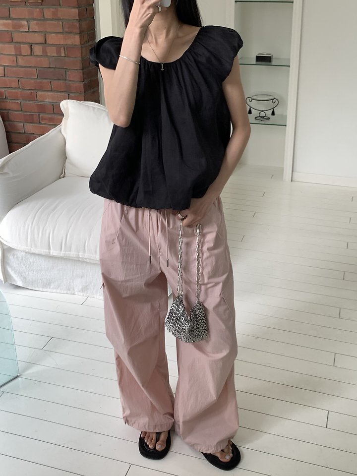 Cranae - Korean Women Fashion - #womensfashion - Crisp Cargo Pants - 11