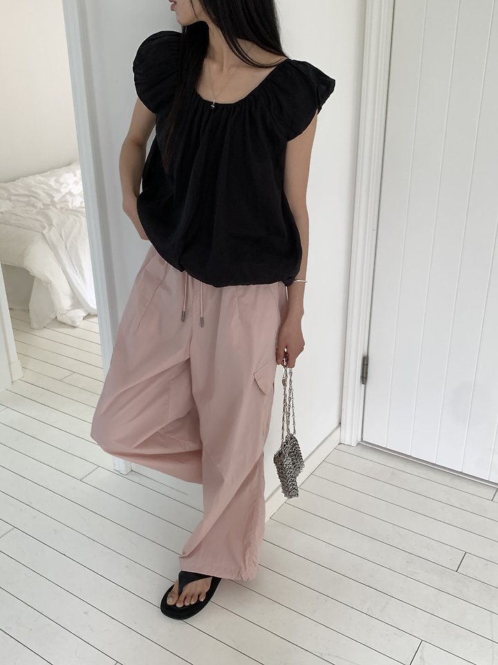 Cranae - Korean Women Fashion - #womensfashion - Crisp Cargo Pants - 5