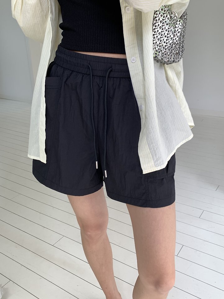 Cranae - Korean Women Fashion - #womensfashion - Nylon Banded Shorts - 7