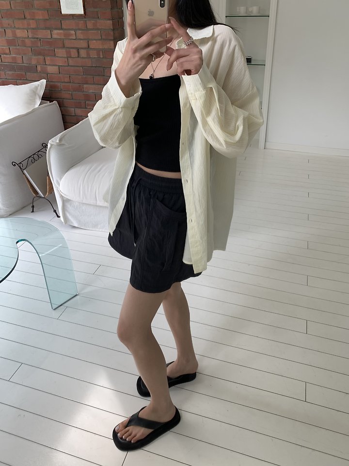Cranae - Korean Women Fashion - #womensfashion - Nylon Banded Shorts - 9