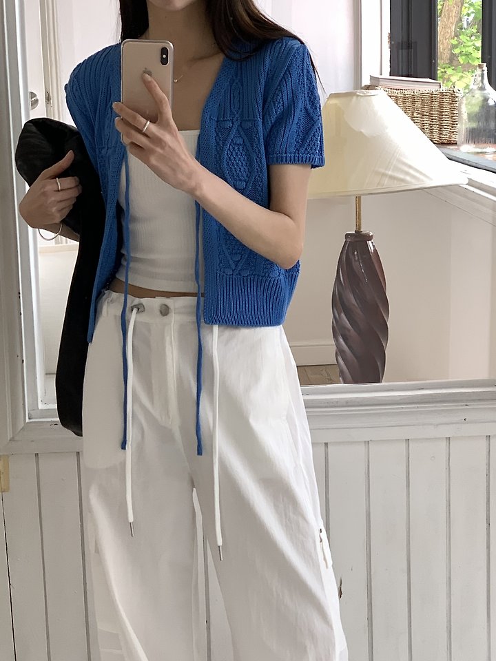 Cranae - Korean Women Fashion - #womensfashion - Hive Half Cardigan - 5