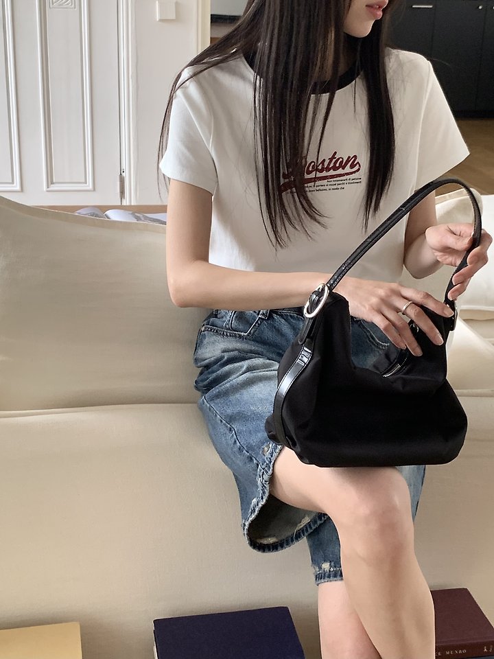 Cranae - Korean Women Fashion - #momslook - Boston Crop Tee - 4
