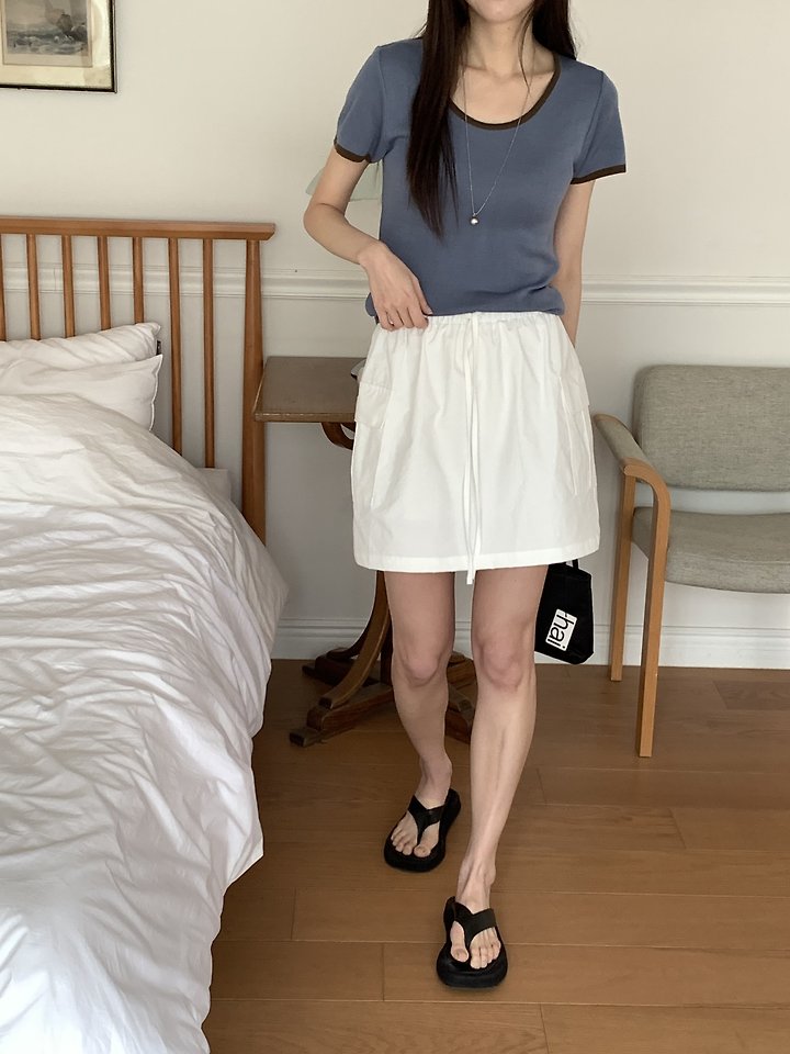Cranae - Korean Women Fashion - #womensfashion - Gram Cargo Skirt - 2