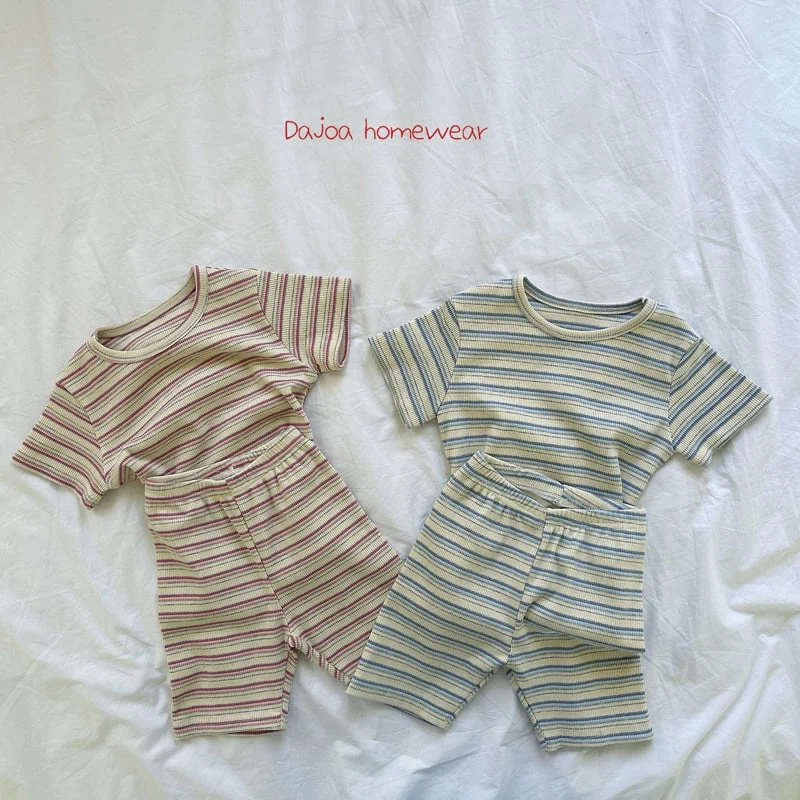 Dajoa - Korean Children Fashion - #discoveringself - Stripe Easywear - 2