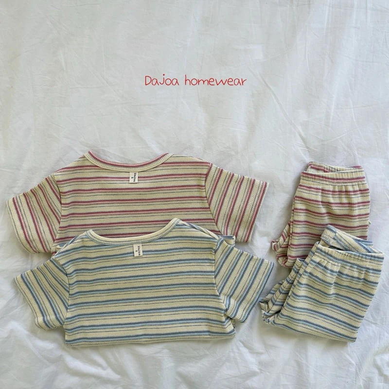 Dajoa - Korean Children Fashion - #fashionkids - Stripe Easywear - 4