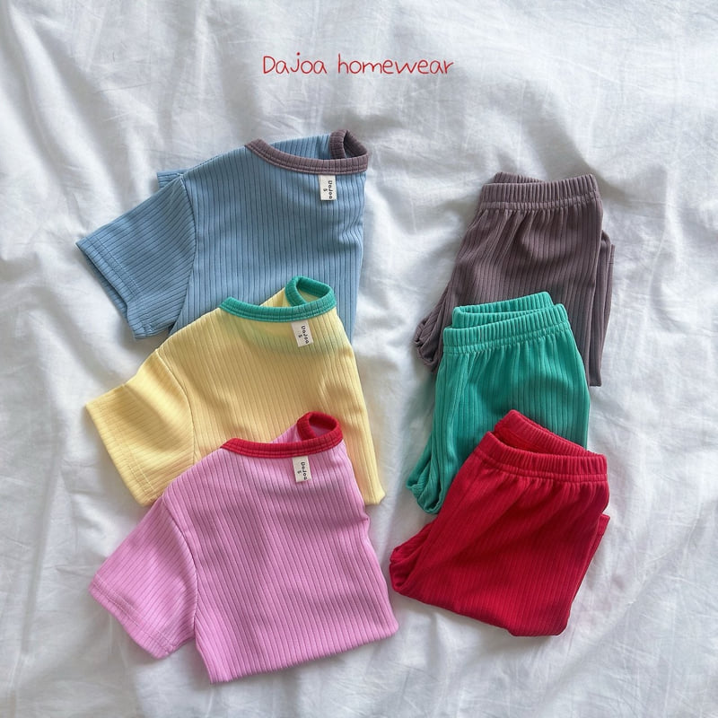 Dajoa - Korean Children Fashion - #kidsshorts - Color Block Easywear - 4
