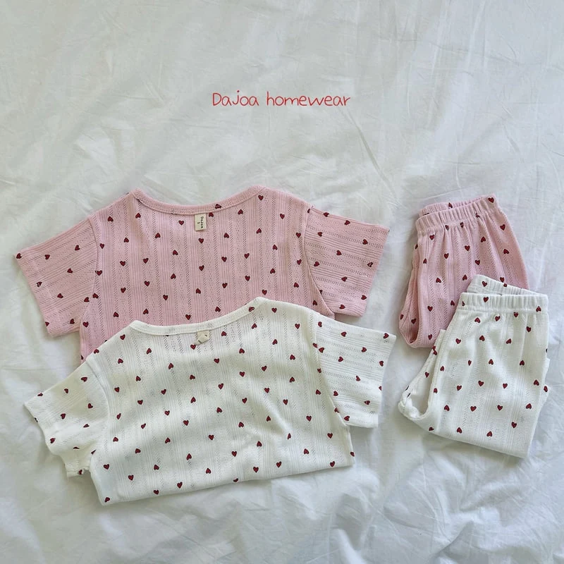 Dajoa - Korean Children Fashion - #kidsstore - Heart Easywear - 3