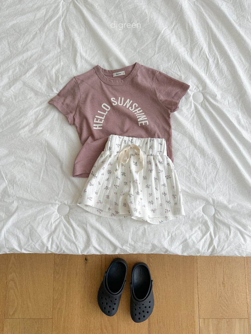 Digreen - Korean Children Fashion - #childrensboutique - Sunshine Short Sleeve Tee - 8