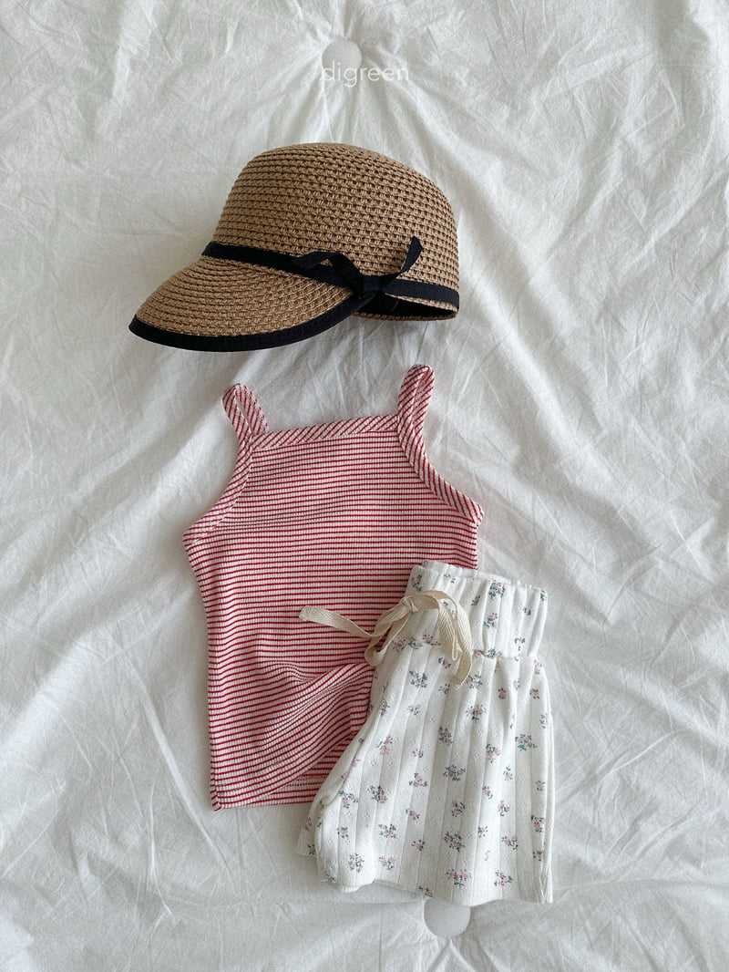 Digreen - Korean Children Fashion - #minifashionista - Peanut Stripe Sleeveless Top - 10