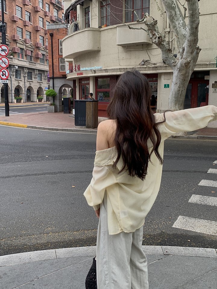Dress Room - Korean Women Fashion - #momslook - Wish Roll-Up Shirt - 10