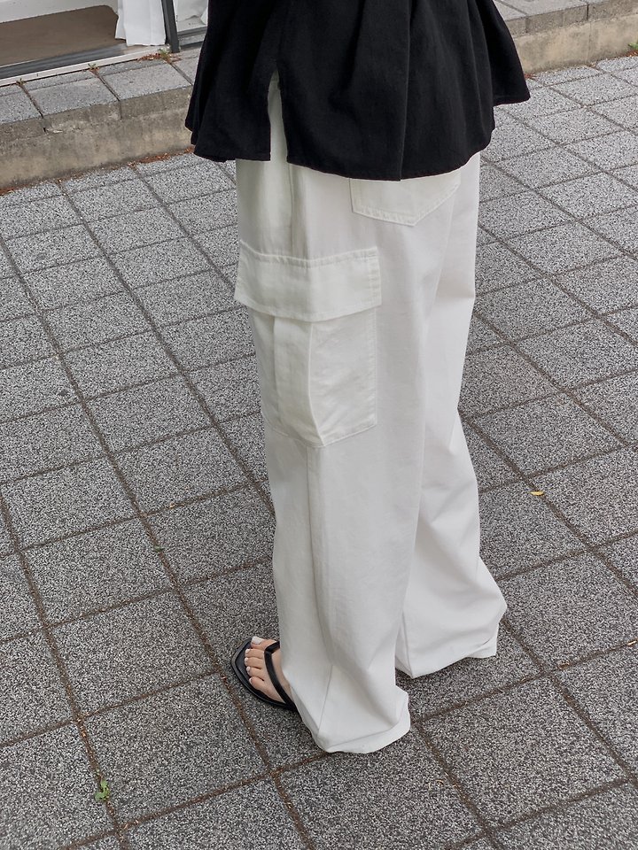 Dress Room - Korean Women Fashion - #momslook - Egg Cargo Cotton Pants - 7