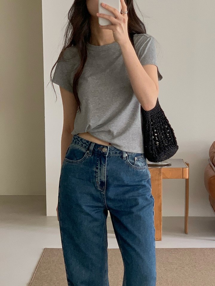 Dress Room - Korean Women Fashion - #momslook - Cotton Stitch Tee - 6