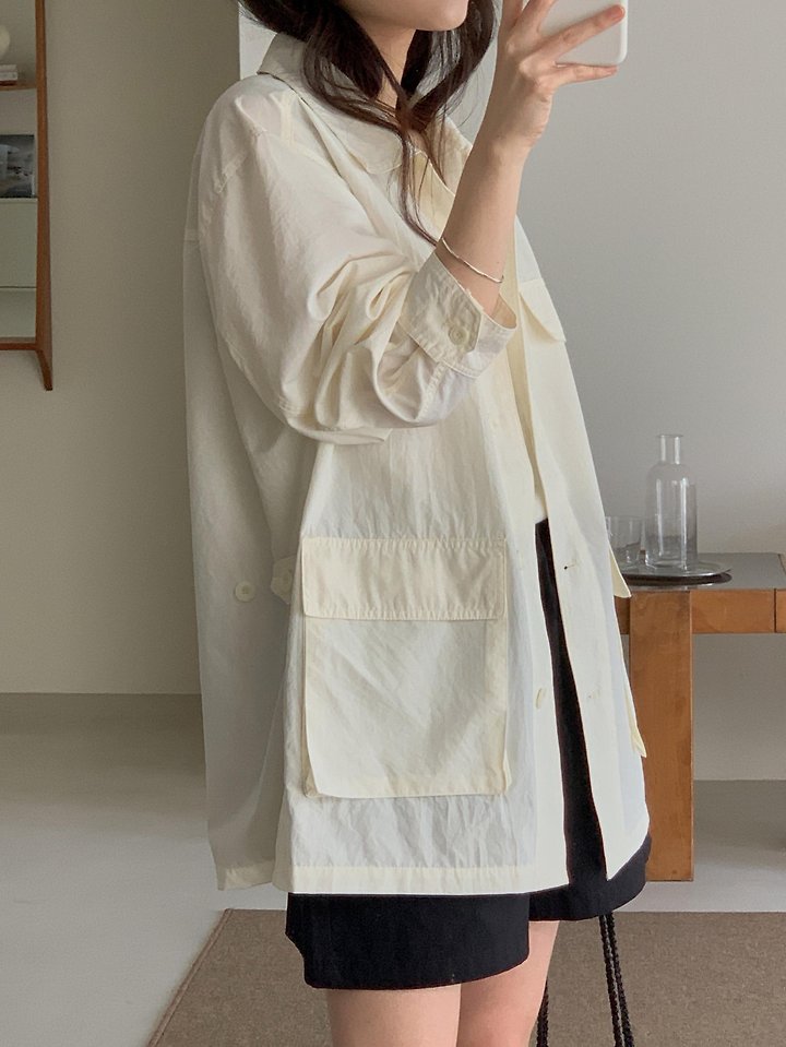 Dress Room - Korean Women Fashion - #momslook - Beluga Summer Cotton Jacket - 5