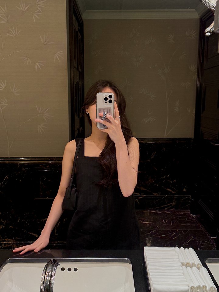 Dress Room - Korean Women Fashion - #momslook - Lina Square-Neck One-piece - 10