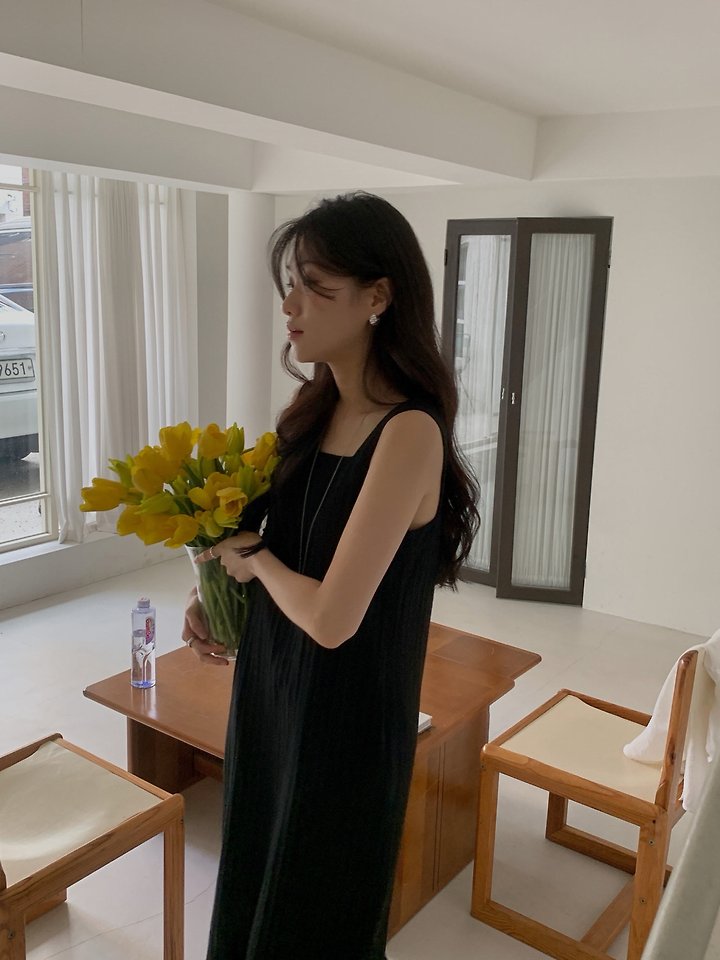 Dress Room - Korean Women Fashion - #momslook - Lina Square-Neck One-piece - 12