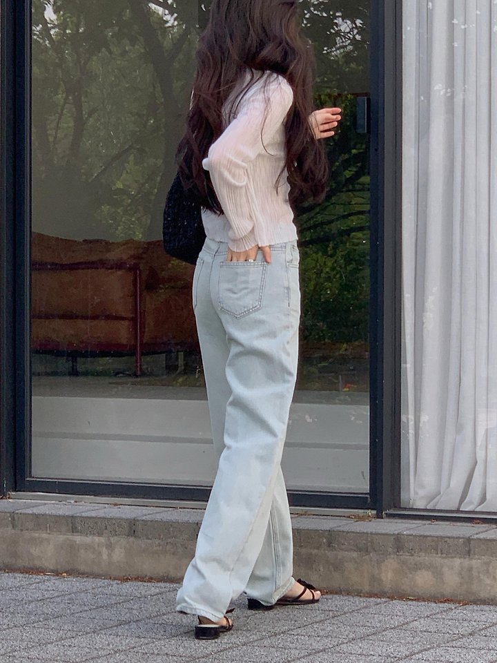 Dress Room - Korean Women Fashion - #momslook - Stella Denim Pants - 11